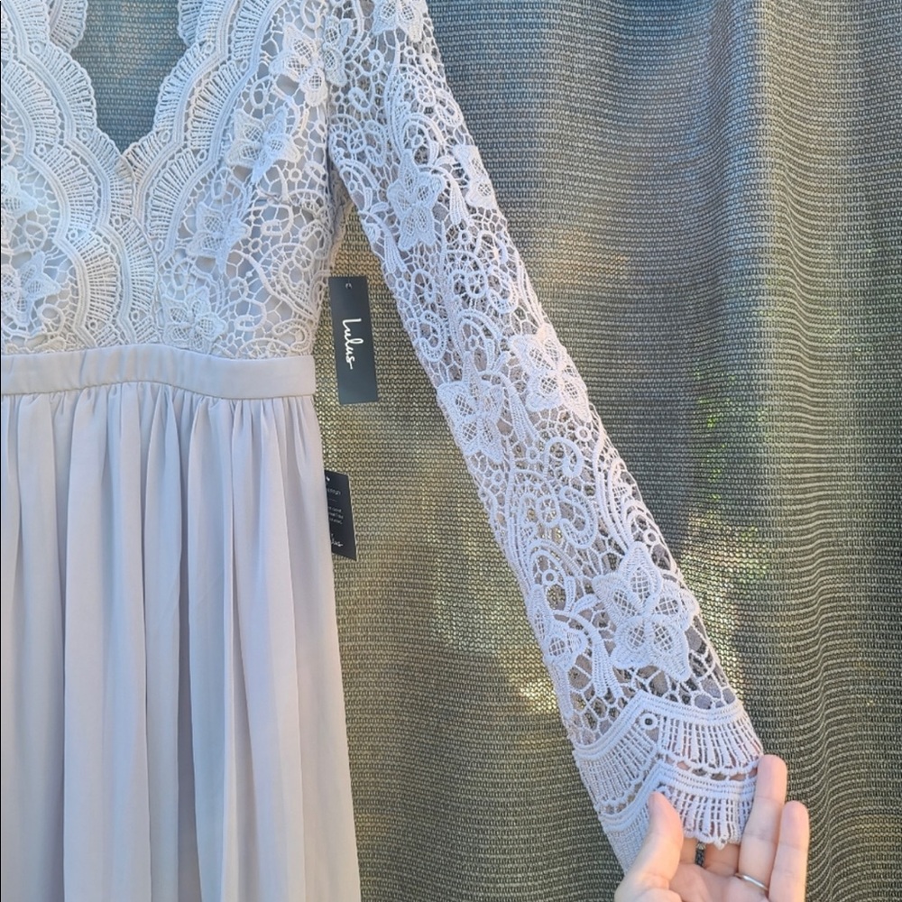 Lulu large grey mother of bride dress